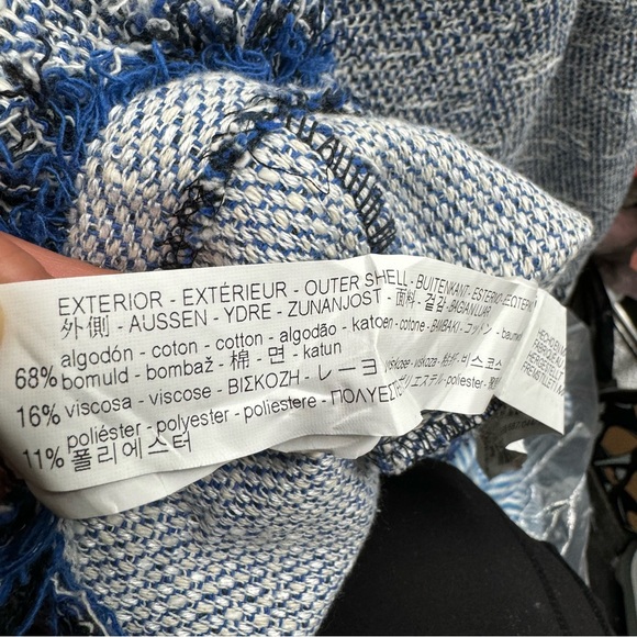 Zara Tweed Pinafore Dress Women’s XS Retro Style Apron Dress Fray Hem - Picture 11 of 13